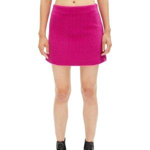 HELMUT LANG BRUSHED MAGENTA SKIRT